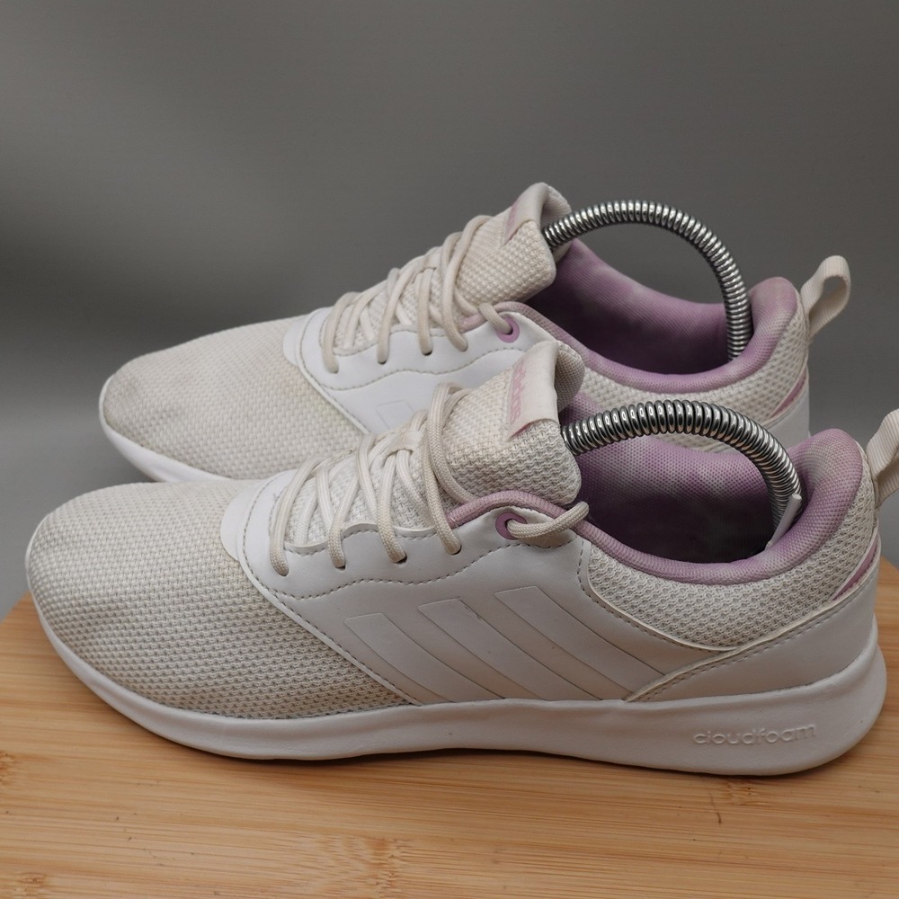 Adidas Shoes Womens 9 Cloudfoam Athletic White Lavender FY8316 Flaws